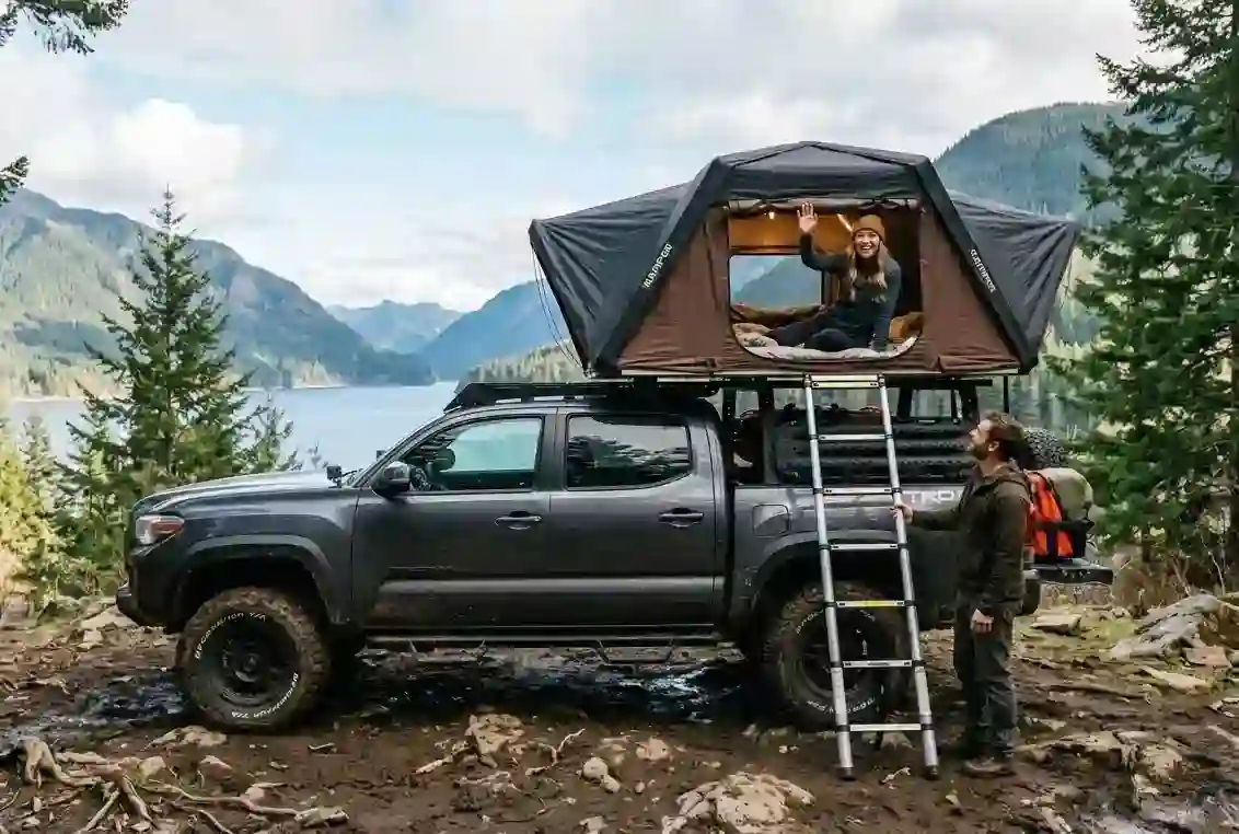 tent for three person Tuff Stuff Overland TS-RTT-STLTH Größe:0–3 Monate (56/62) Aldi Nord Prospekt – Rooftop sized air mattress with